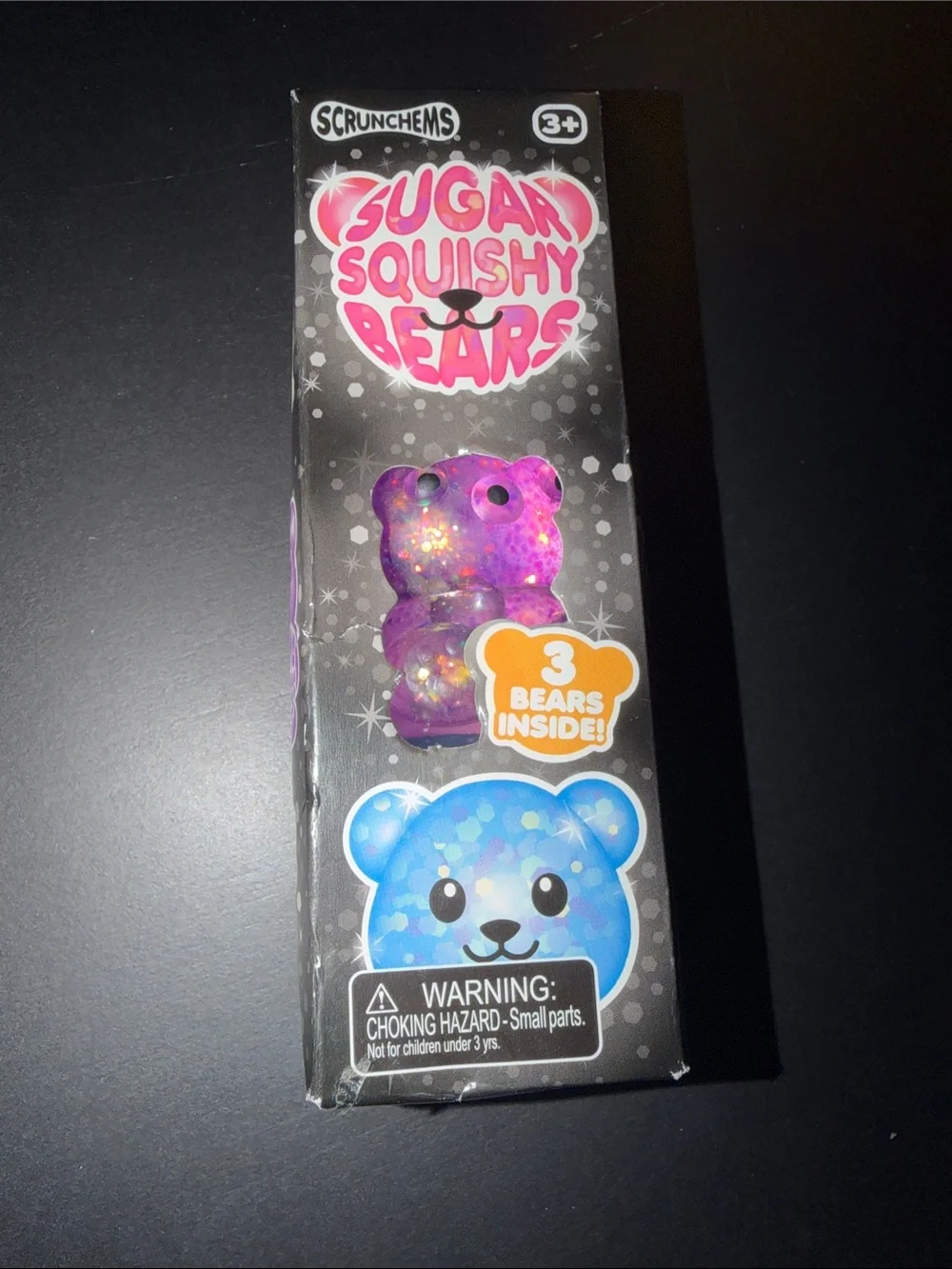 Scrunchems Sugar Squishy Bears Kids Toy - Purple